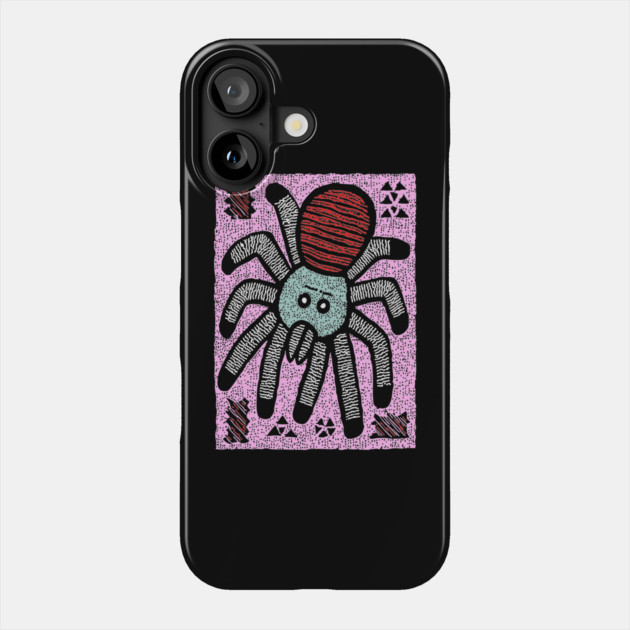 Whimsical Tarantula | The Friendly Arachnid Phone Case by TuncGK