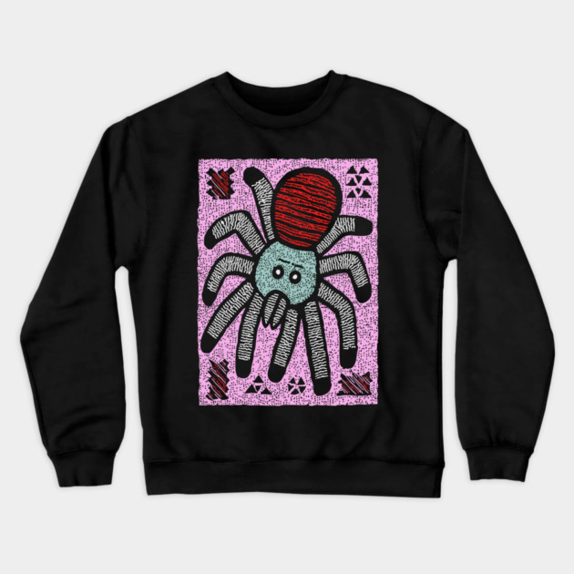 Whimsical Tarantula | The Friendly Arachnid Crewneck Sweatshirt by TuncGK