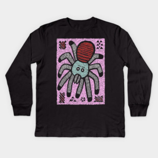 Whimsical Tarantula | The Friendly Arachnid Kids Long Sleeve T-Shirt