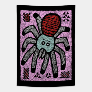 Whimsical Tarantula | The Friendly Arachnid Tapestry