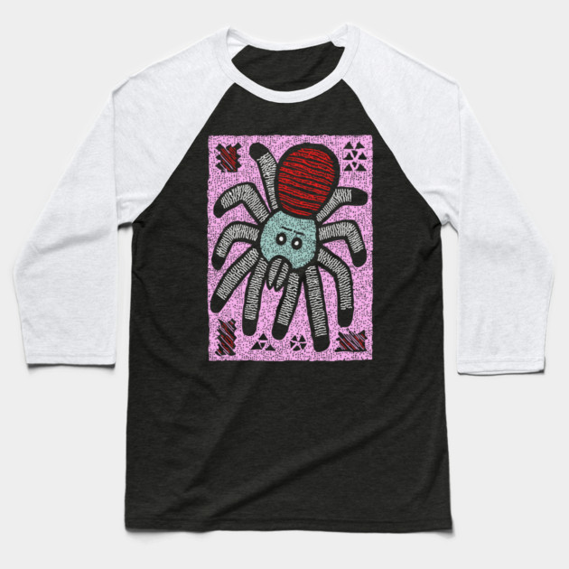 Whimsical Tarantula | The Friendly Arachnid Baseball T-Shirt by TuncGK