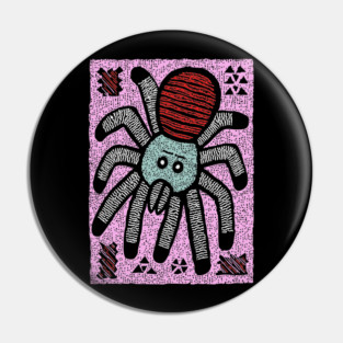 Whimsical Tarantula | The Friendly Arachnid Pin