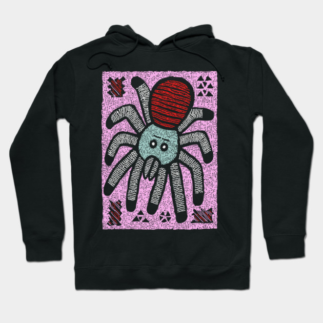 Whimsical Tarantula | The Friendly Arachnid Hoodie by TuncGK