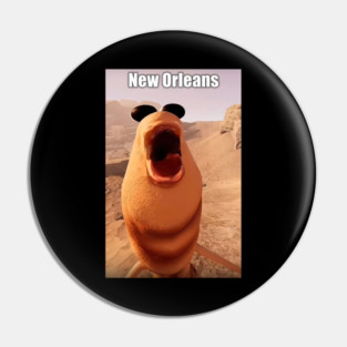 New Orleans Marcus The Worm Pin