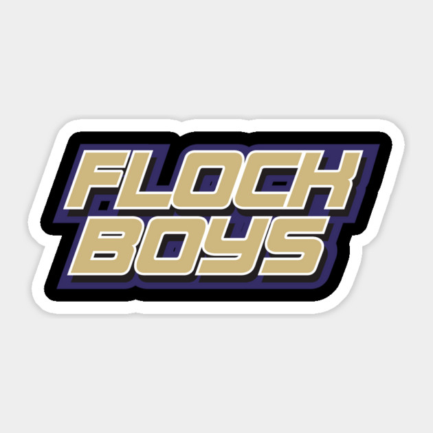 Flock Boys Baltimore Ravens Sticker by stayfrostybro