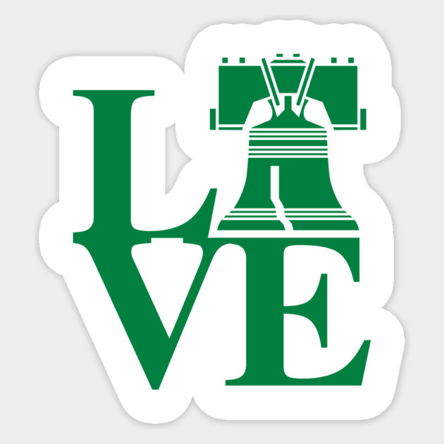 Philadelphia Love Liberty Bell Sticker by stayfrostybro