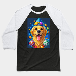 Golden Retriever With Funny Expressions and Happy Vibes for Dog Lovers Baseball T-Shirt
