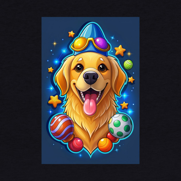 Golden Retriever With Funny Expressions and Happy Vibes for Dog Lovers by IamActiveDog