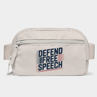 First Amendment Defend Free Speech USA Flag Bag