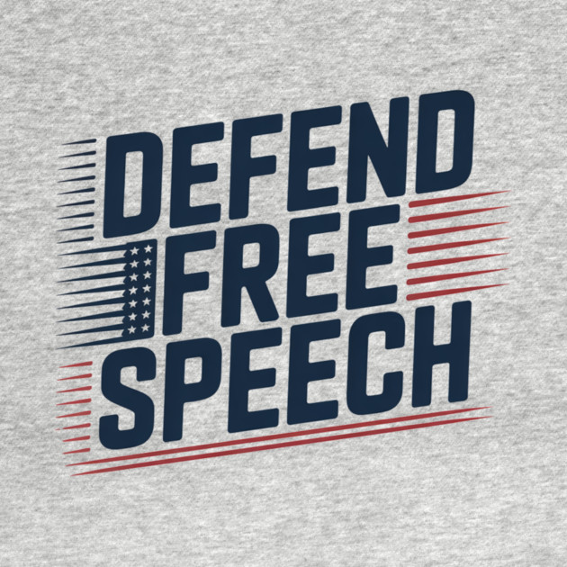 First Amendment Defend Free Speech USA Flag by FLOPLIP