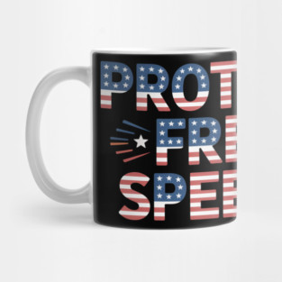 Protect Free Speech Pro First Amendment Mug