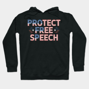 Protect Free Speech Pro First Amendment Hoodie