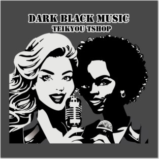 DARK BLACK MUSIC Posters and Art