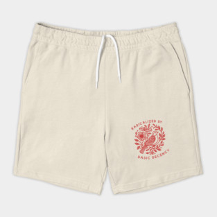 Radicalized by Basic Decency Dove Bird Anti Trump Protest Shorts