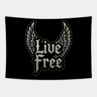 Live Free Time Tapestry