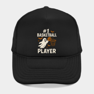 #1 Basketball Player Funny Halloween Ghost Gift Hat