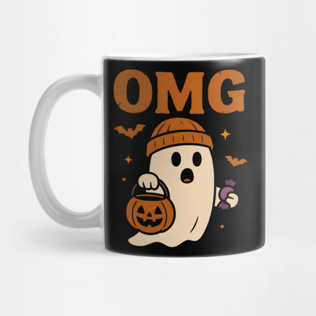 OMG Funny Ghost Halloween Candy Trick or Treat Gift by MakerMind8.2