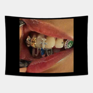 Luxury Grills – Streetwear Mouth Tapestry