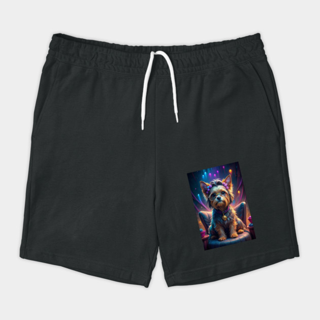 Adorable Yorkie Dog with Glasses and Bows – Cute Retro Pop Art Style by IamActiveDog