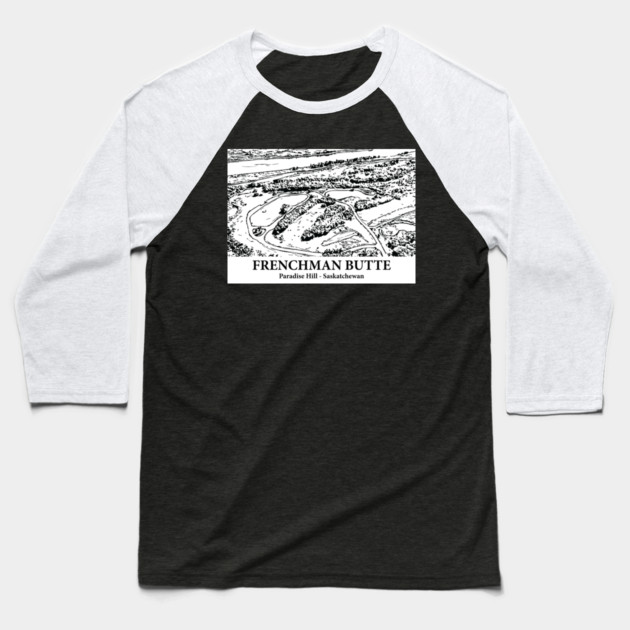Frenchman Butte - Paradise Hill SK Baseball T-Shirt by Lakeric