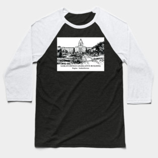 Saskatchewan Legislative Building - Regina SK Baseball T-Shirt