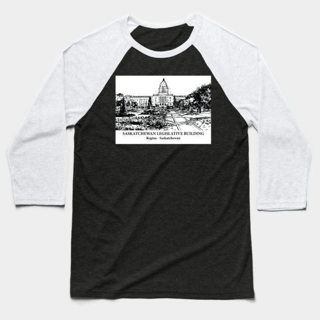 Saskatchewan Legislative Building - Regina SK Baseball T-Shirt by Lakeric