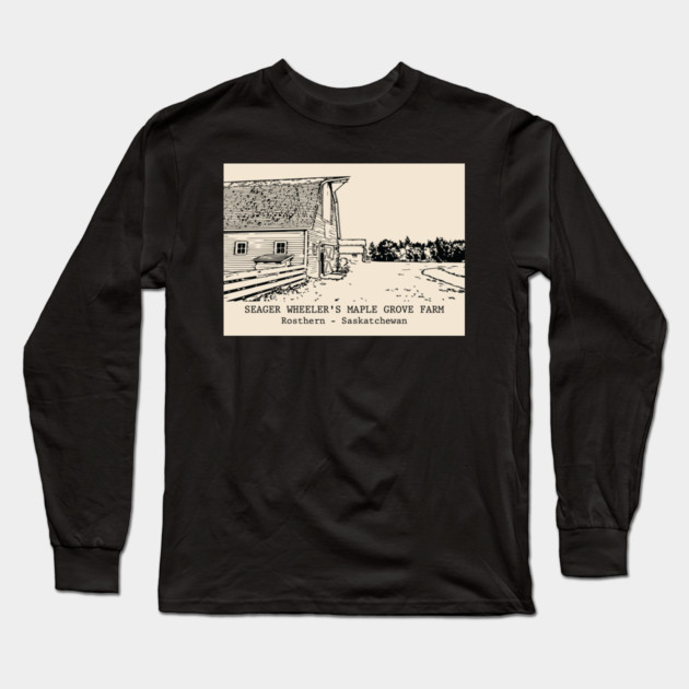 Seager Wheeler's Maple Grove Farm - Rosthern SK Long Sleeve T-Shirt by Lakeric