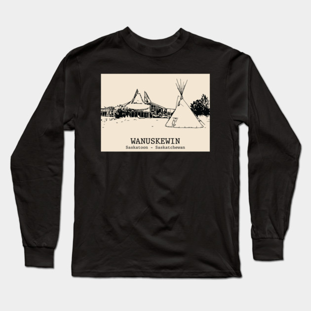 Wanuskewin - Saskatoon SK Long Sleeve T-Shirt by Lakeric