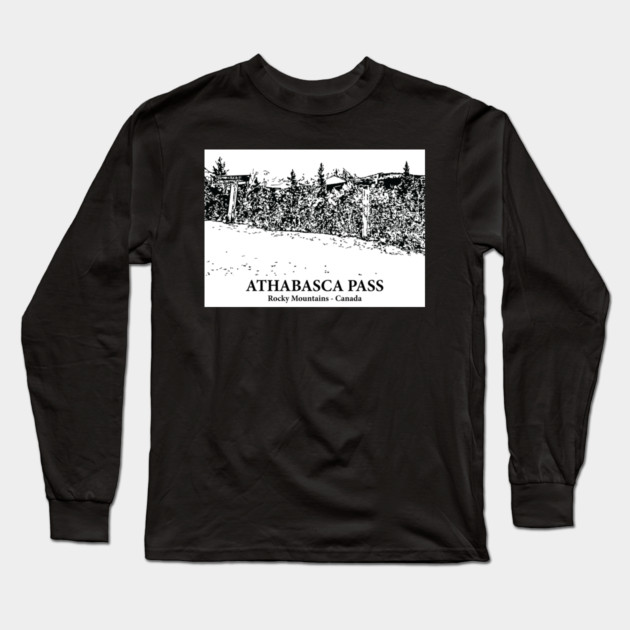 Athabasca Pass - Rocky Mountains Long Sleeve T-Shirt by Lakeric