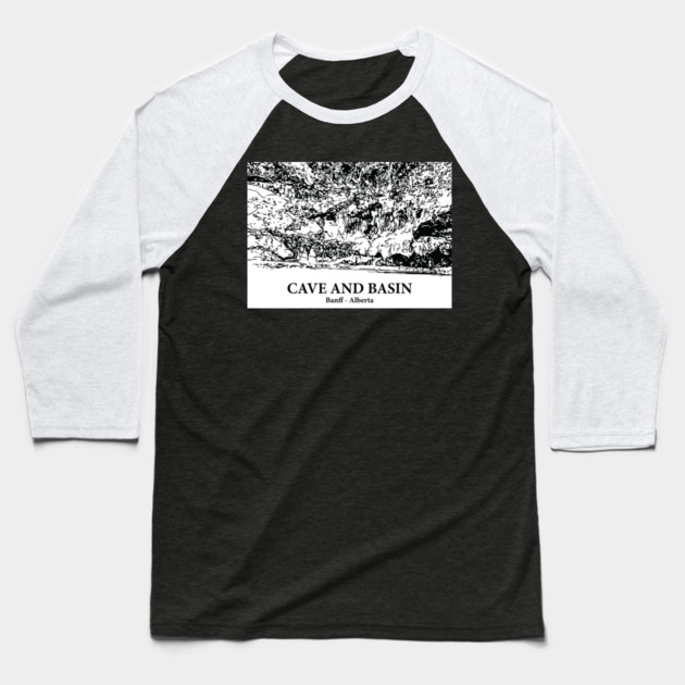 Cave and Basin - Banff AB Baseball T-Shirt by Lakeric