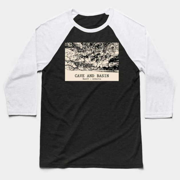 Cave and Basin - Banff AB Baseball T-Shirt by Lakeric