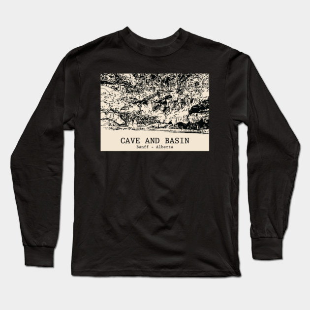 Cave and Basin - Banff AB Long Sleeve T-Shirt by Lakeric