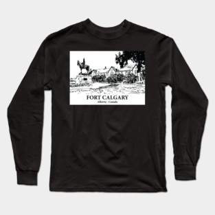 Fort Calgary - Alberta Long Sleeve T-Shirt