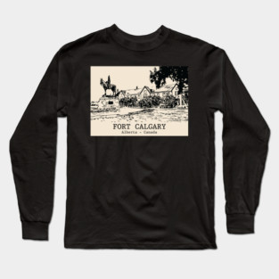 Fort Calgary - Alberta Long Sleeve T-Shirt