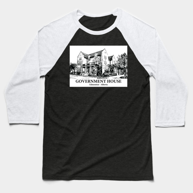 Government House - Edmonton AB Baseball T-Shirt by Lakeric