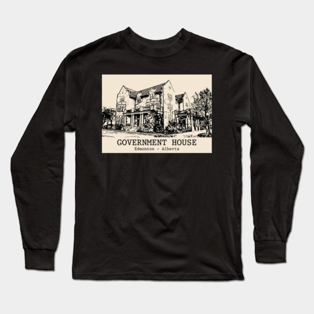 Government House - Edmonton AB Long Sleeve T-Shirt by Lakeric