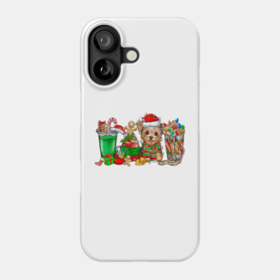 Yorkie Dog Christmas Pajamas Coffee Latte Mugs Xmas Men Women Kids Phone Case
