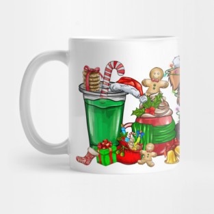 Yorkie Dog Christmas Pajamas Coffee Latte Mugs Xmas Men Women Kids Mug