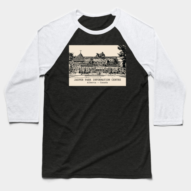 Jasper Park Information Centre - Alberta Baseball T-Shirt by Lakeric