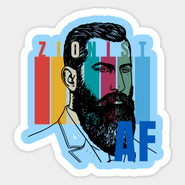 Zionist AF Sticker by Uri Zehavi