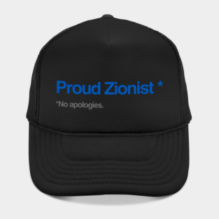 Proud Zionist. No Apologies. Hat