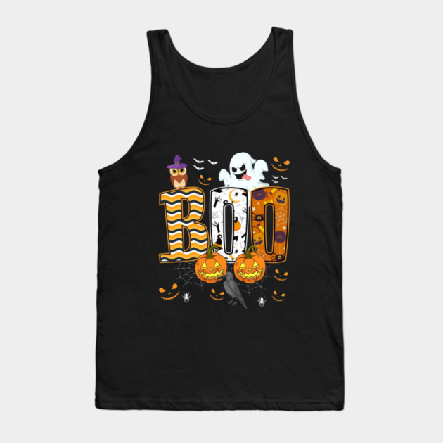 Halloween boo Tank Top by Graphic tees