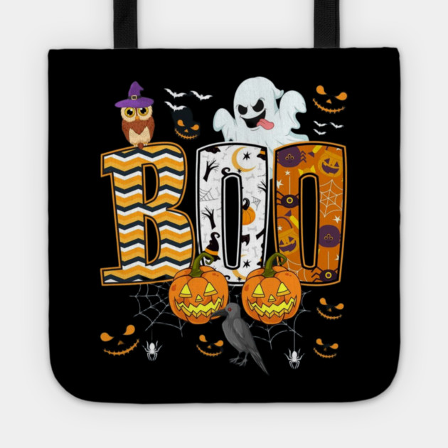 Halloween boo Tote by Graphic tees