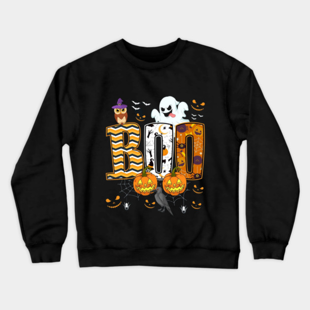 Halloween boo Crewneck Sweatshirt by Graphic tees