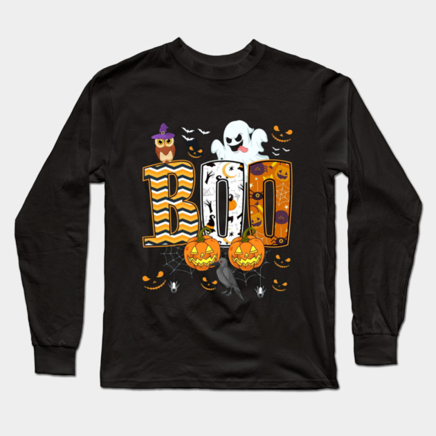 Halloween boo Long Sleeve T-Shirt by Graphic tees