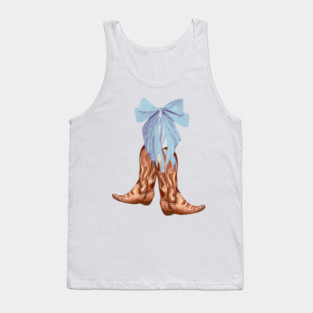 Coquette Country Blue Tank Top