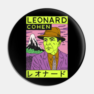 Leonard Cohen Aesthetic Style Original Design Pin
