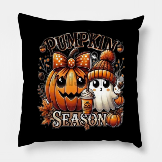 pumpkin  season Pillow by Graphic tees