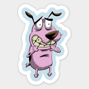 Courage the Cowardly Dog Sticker
