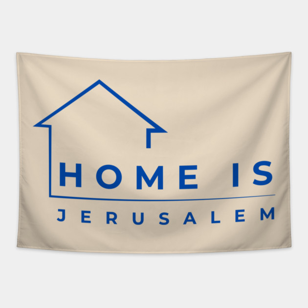 Home Is Jerusalem Tapestry by Uri Zehavi
